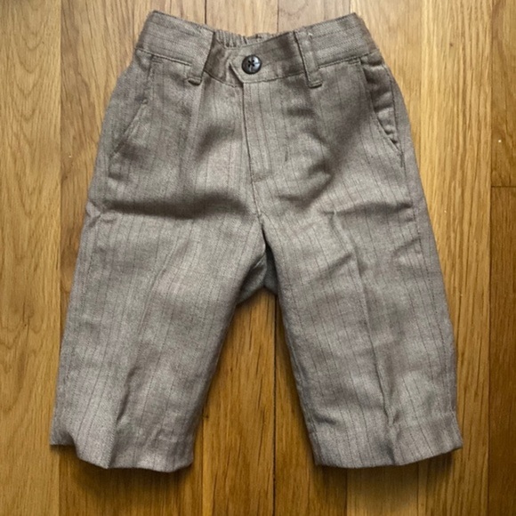 NWT Pinstripe Dress Pants Slacks 3-6M - Picture 1 of 6